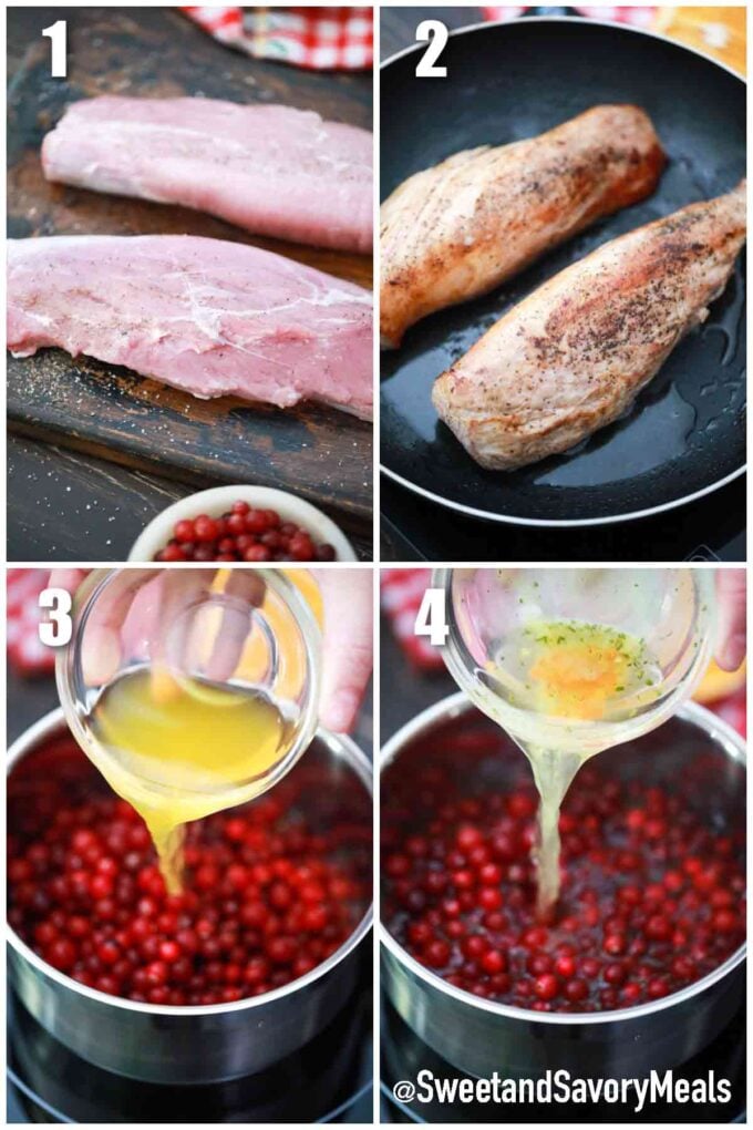 steps how to make cranberry orange pork tenderloin