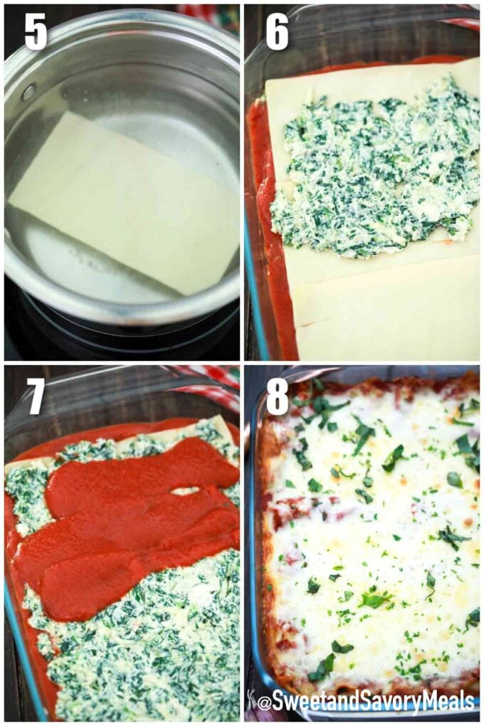 steps how to make spinach lasagna