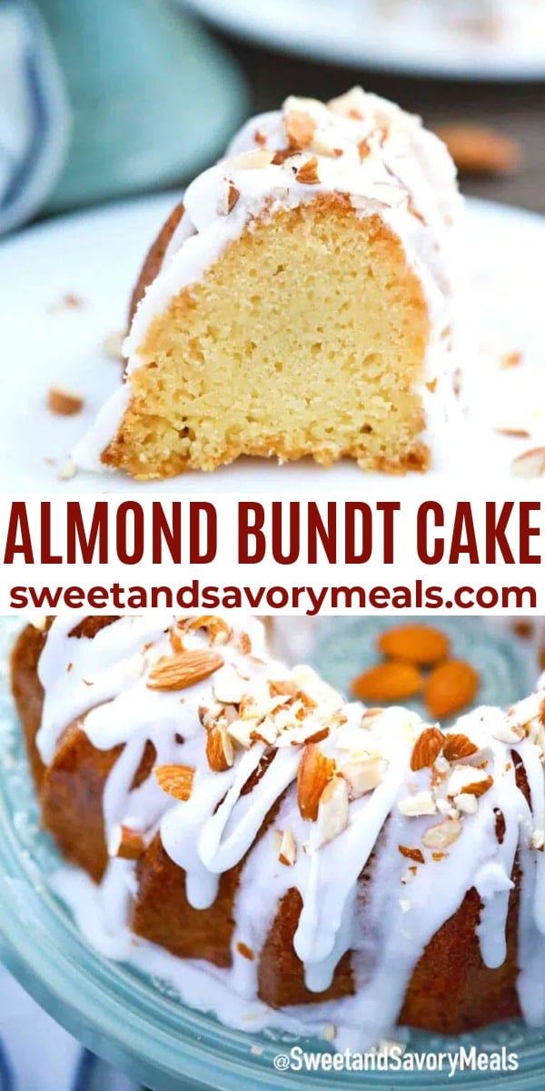 easy almond bundt cake pin