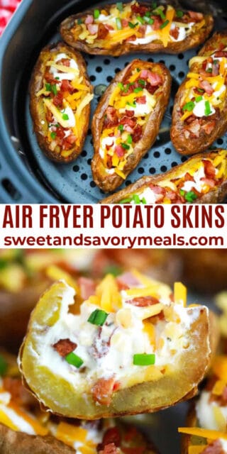 Air Fryer Potato Skins [Video] - Sweet and Savory Meals