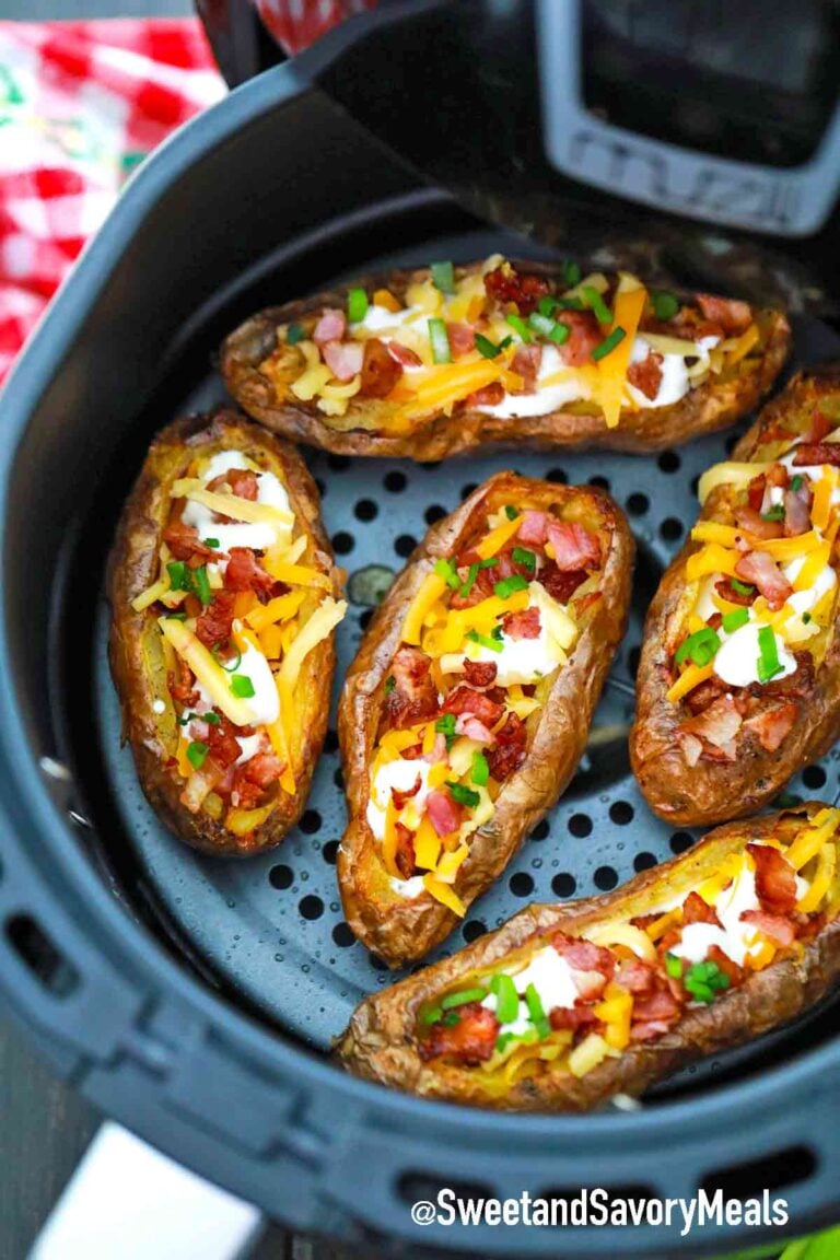 air fryer potato skins