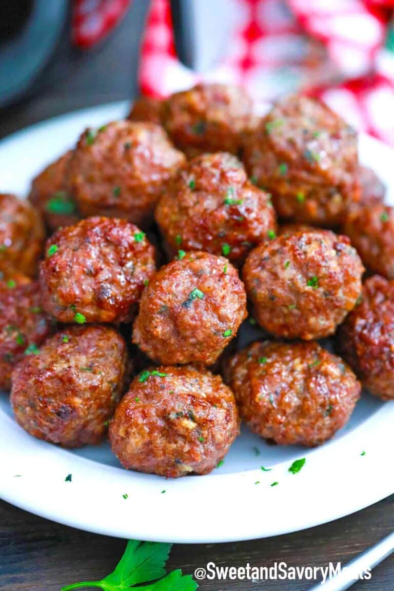 Juicy Air Fryer Turkey Meatballs Sweet And Savory Meals 