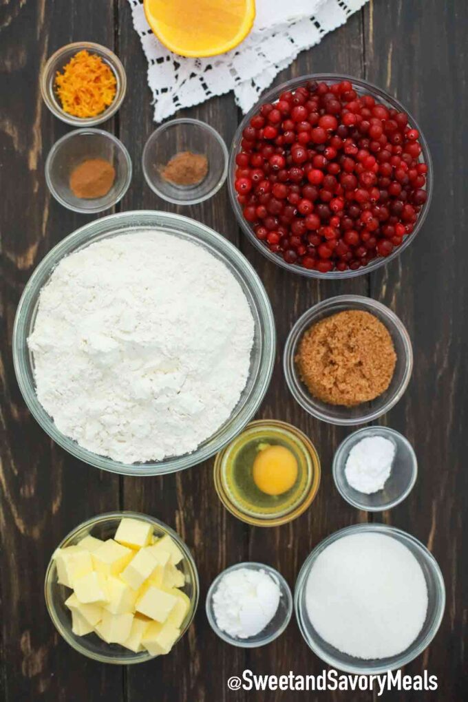 ingredients on a table