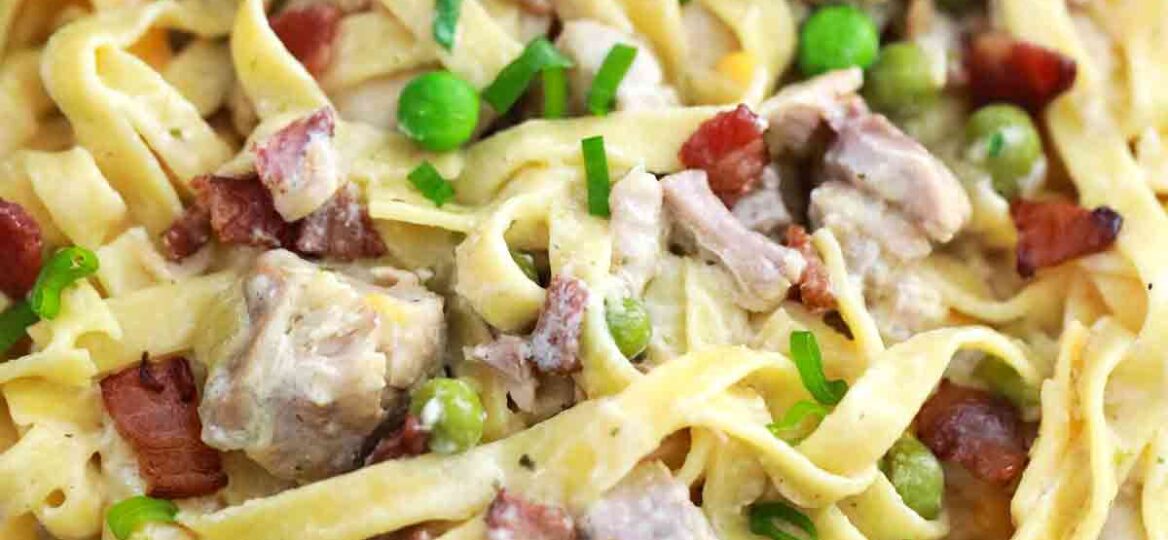 pasta with chicken and bacon