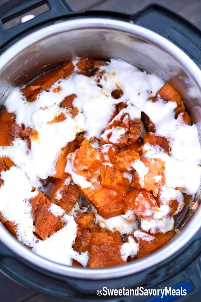 pressure cooker candied sweet potatoes