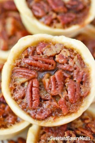 mini pecan pie tart