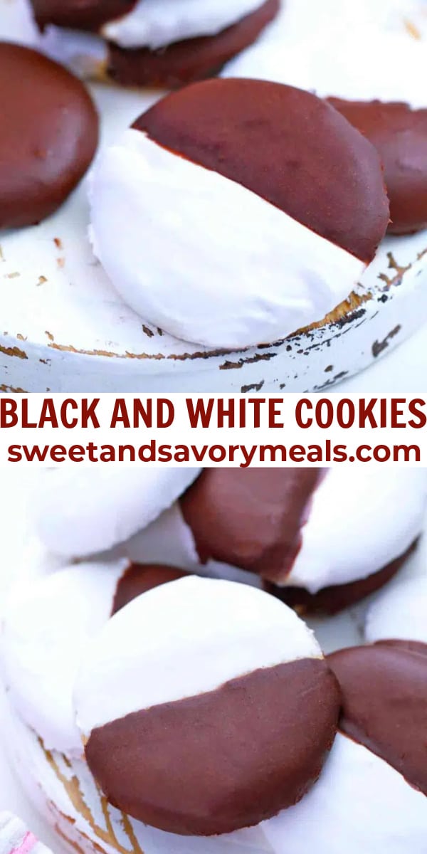 easy black and white cookies pin