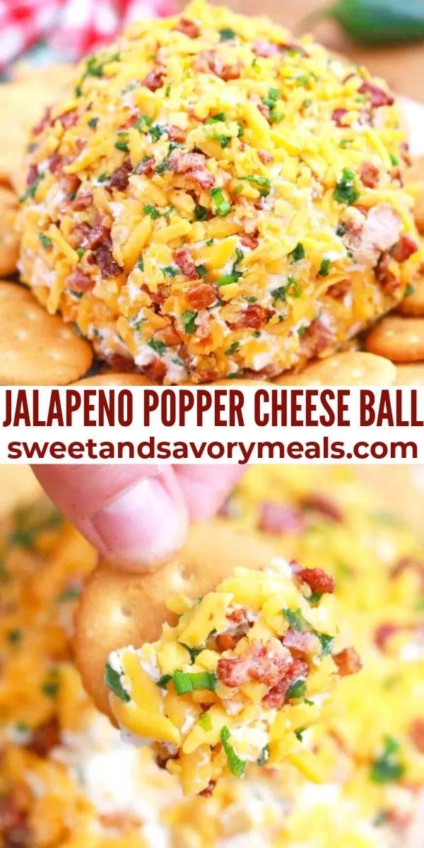 easy jalapeno popper cheese ball pin
