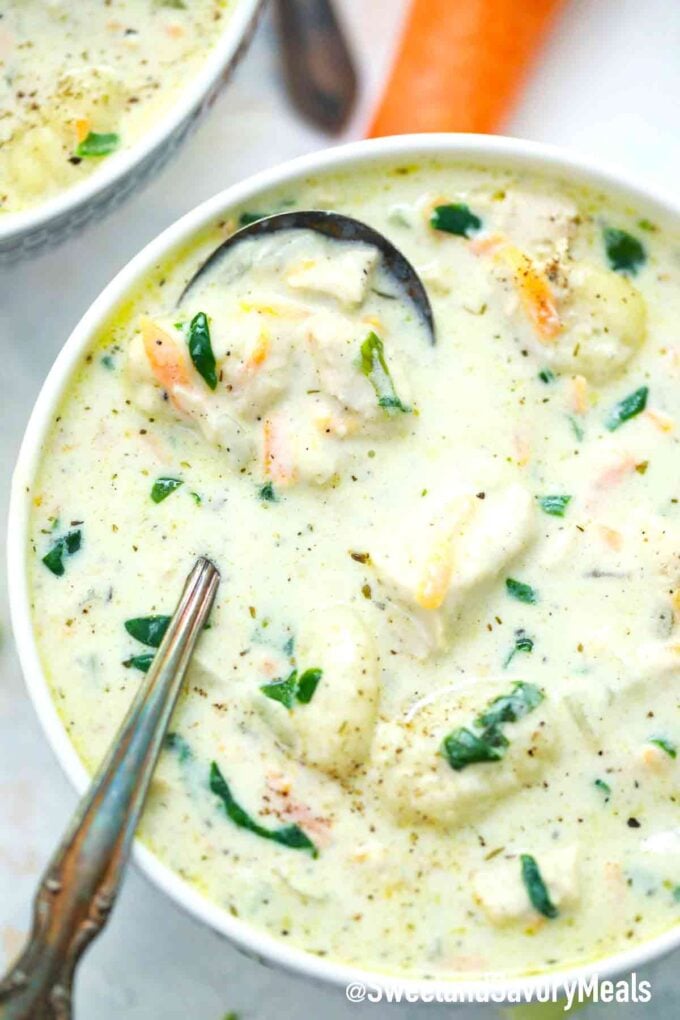 creamy chicken gnocchi soup