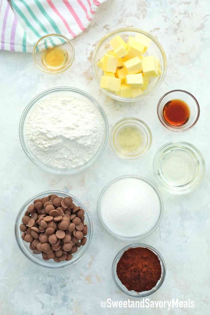 ingredients in bowls on a table