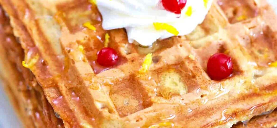 eggnog waffles