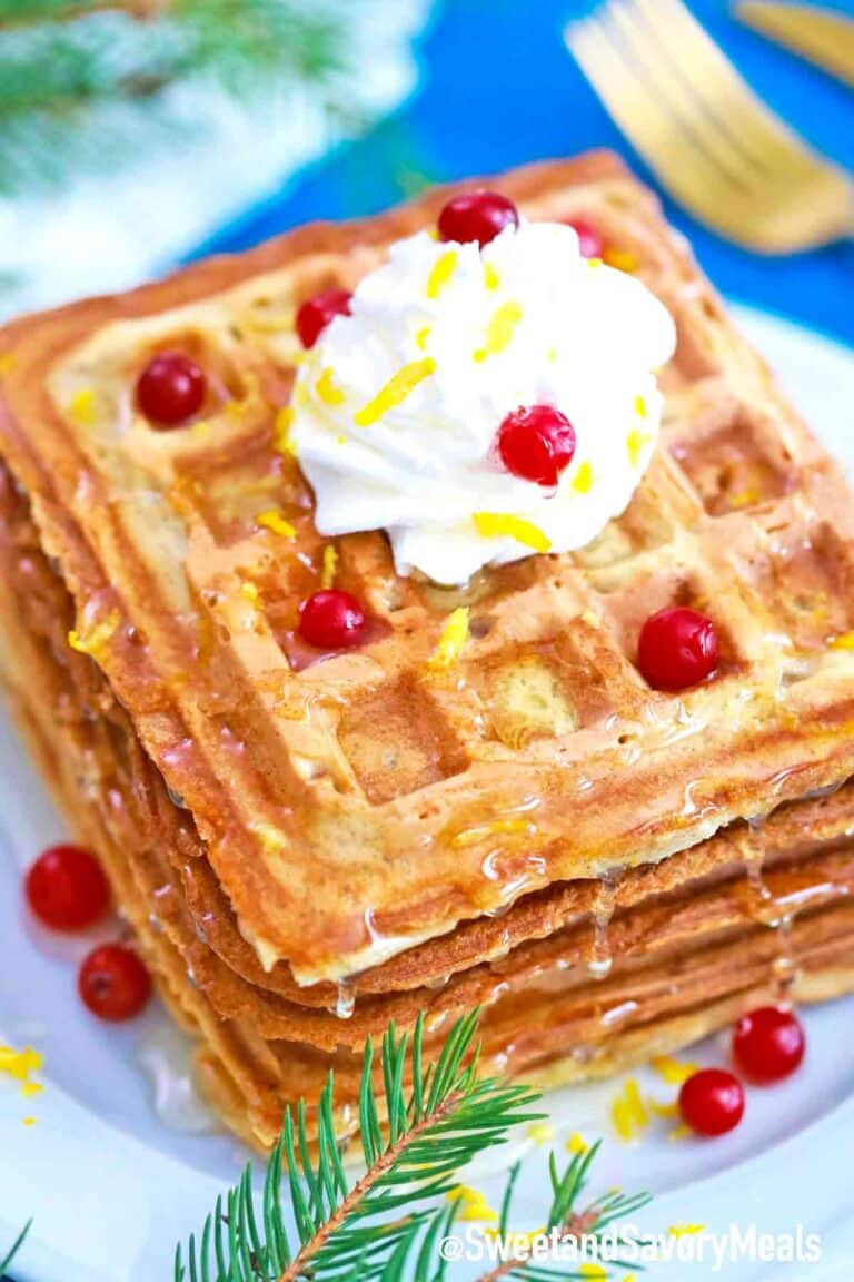 eggnog waffles