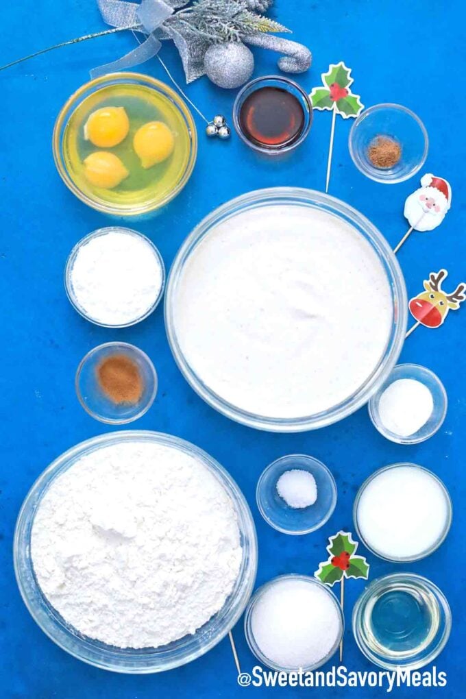 ingredients in bowls on a table