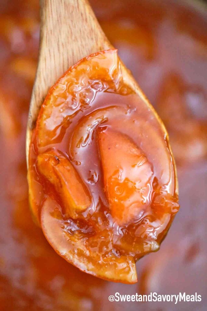 a spoonful of orange marmalade