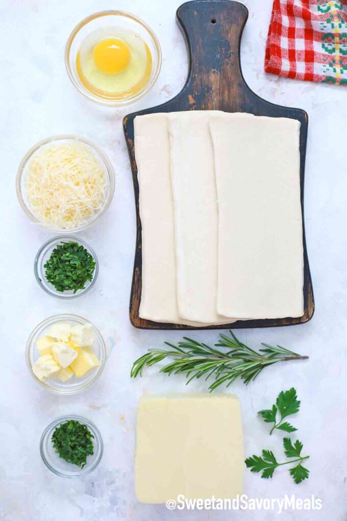 ingredients on a table