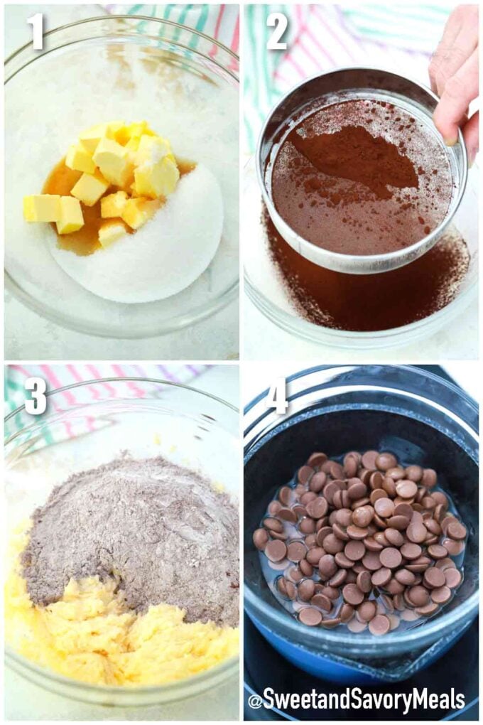 steps how to make black and white cookies
