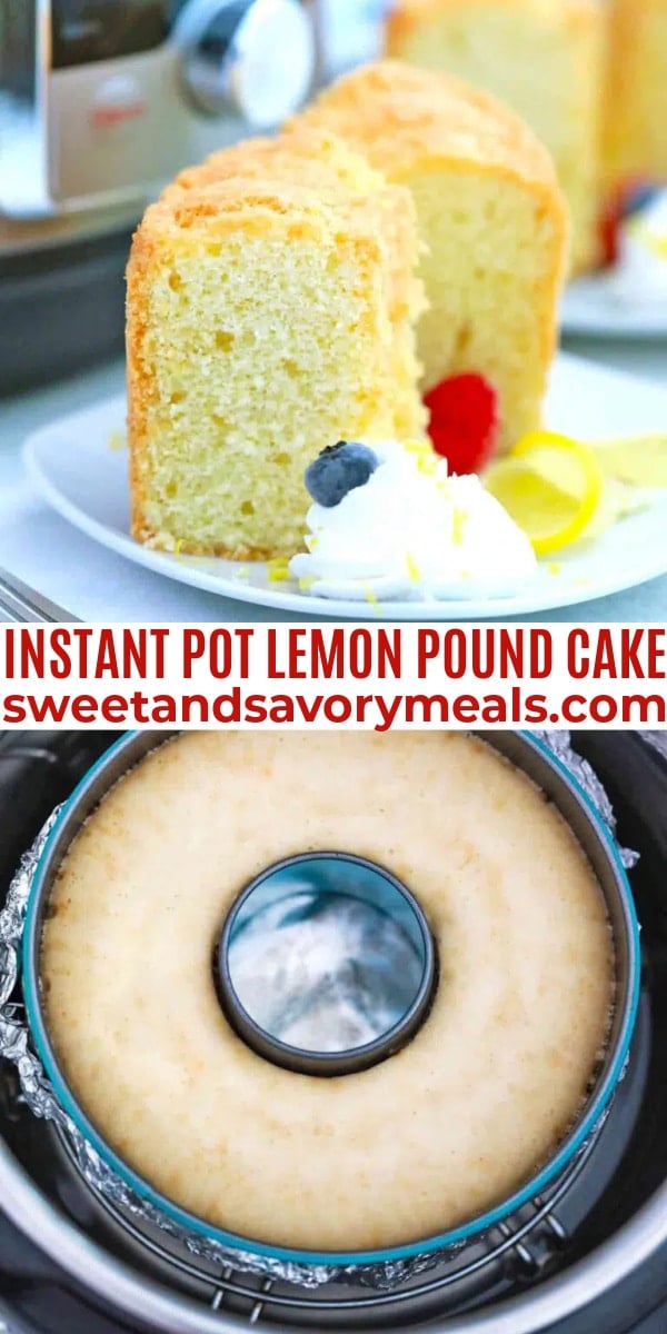 easy instant pot lemon pound cake pin