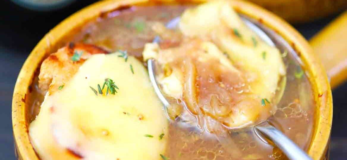 cheesy French onion soup