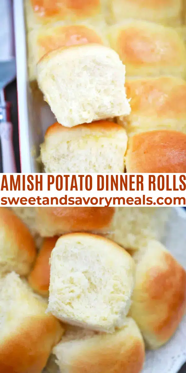 easy amish potato dinner rolls pin