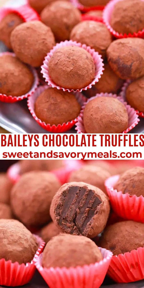 easy baileys chocolate truffles pin