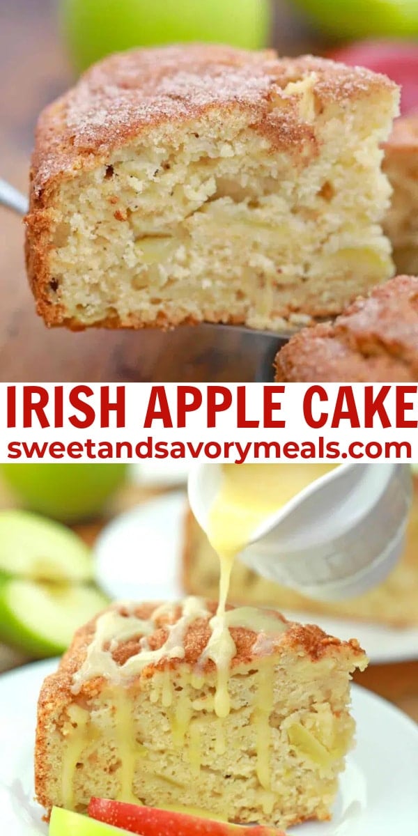 easy irish apple cake pin