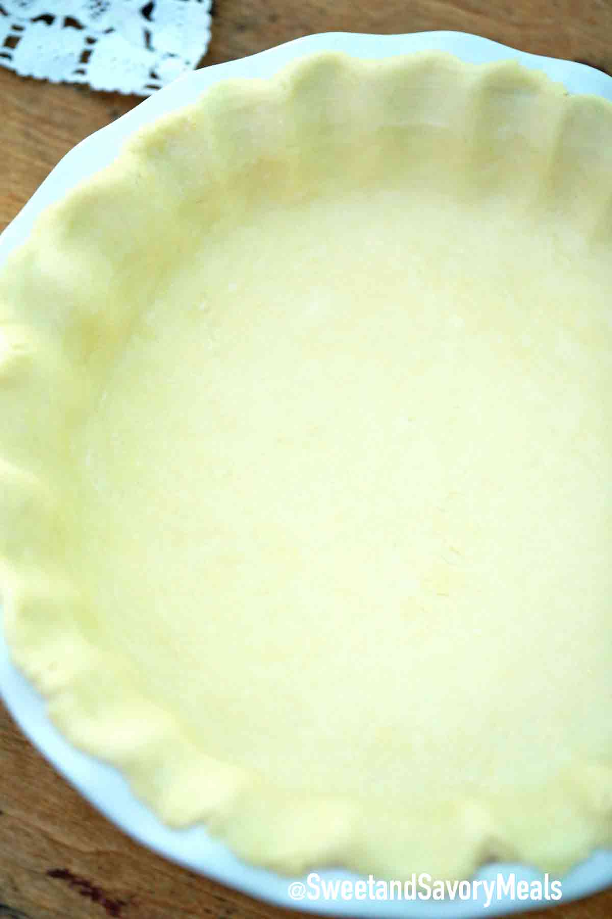 raw amish pie crust