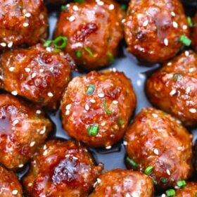 saucy mongolian meatballs