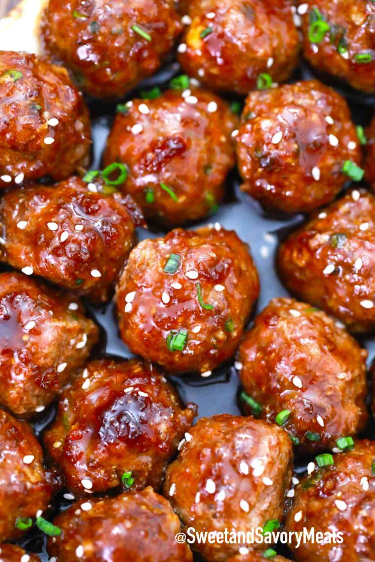 saucy mongolian meatballs