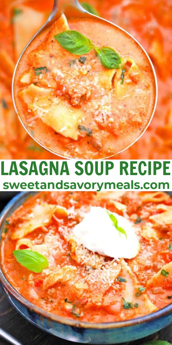easy lasagna soup pin