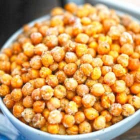 a bowl of ranch chickpeas