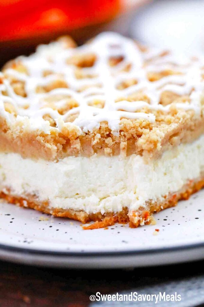 carrot cake coffee cake with cream cheese layer