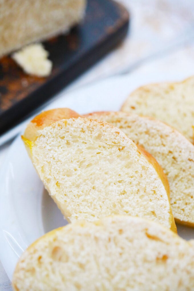 Homemade challah bread.