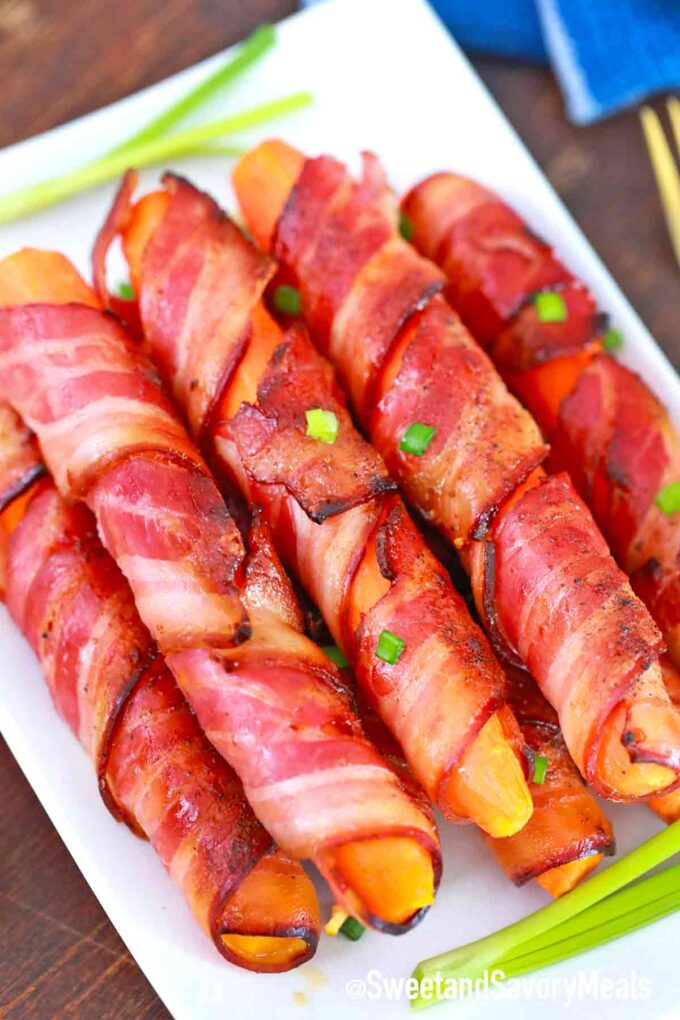 bacon wrapped carrots