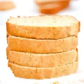 stack of sliced of peanut butter bread