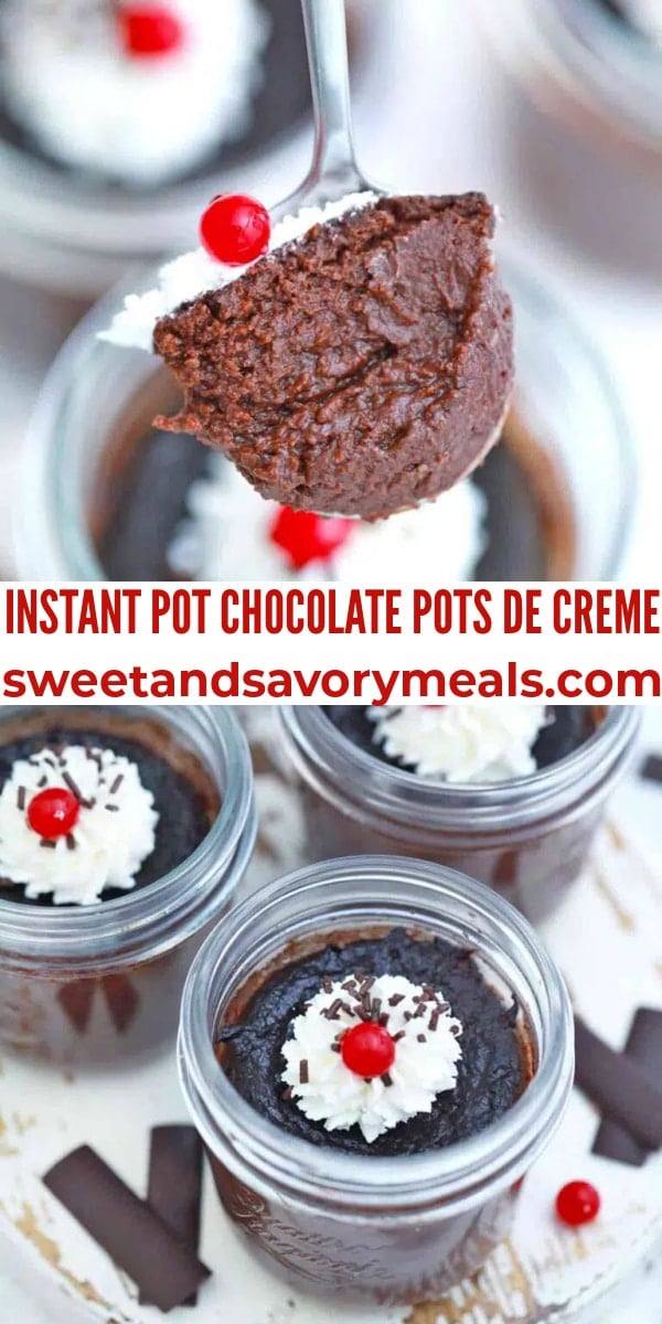 easy instant pot chocolate pots de creme pin