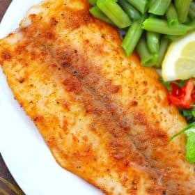cooked tilapia fillet
