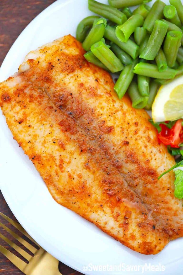 cooked tilapia fillet