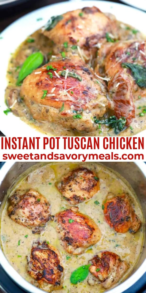 easy instant pot tuscan chicken pin