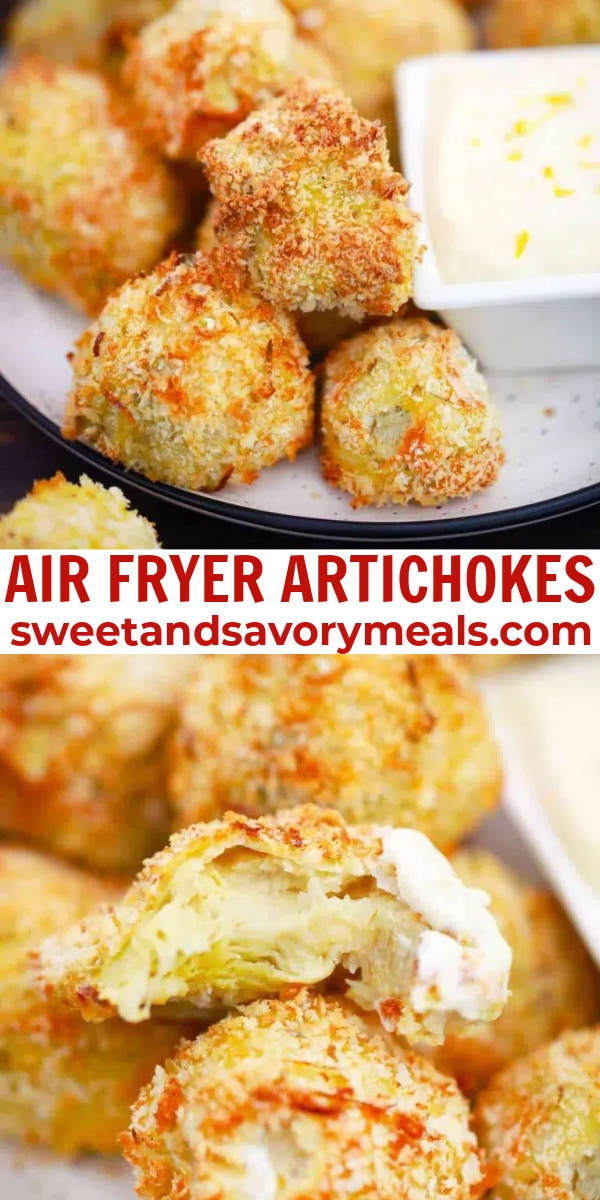 easy air fryer artichokes pin