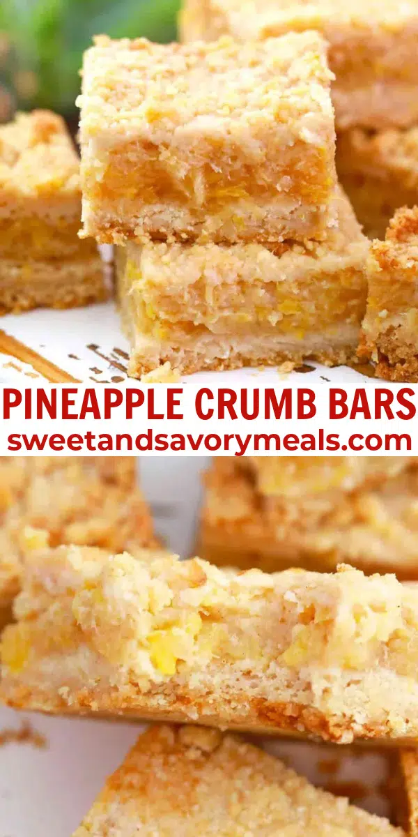 easy pineapple crumb bars pin