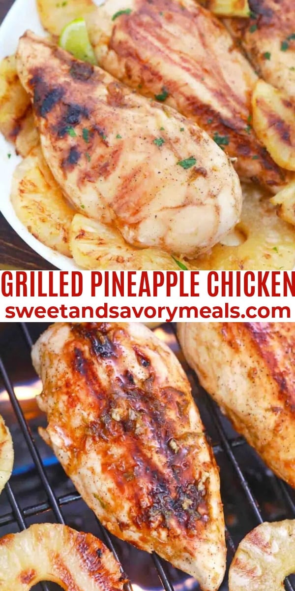 easy grilled pineapple chicken pin