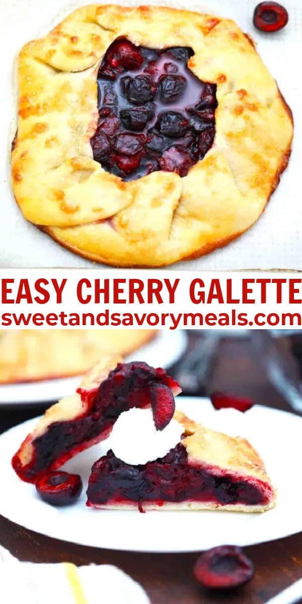 easy cherry galette pin