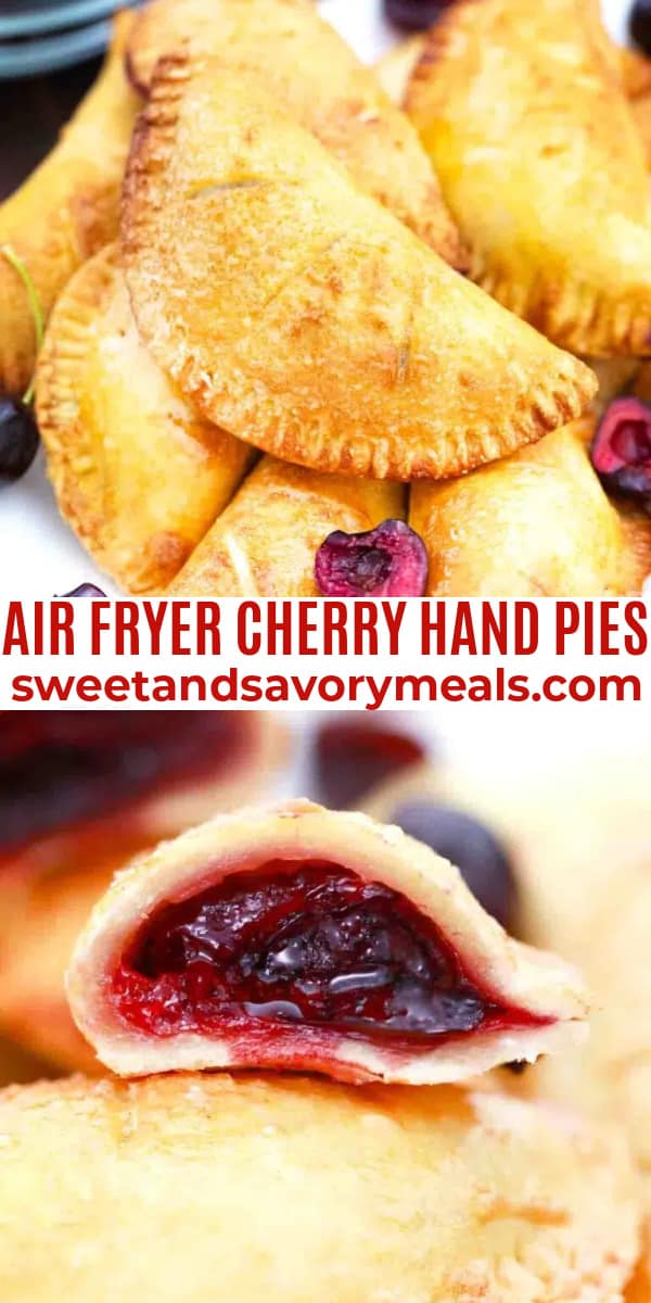 easy air fryer cherry hand pies pin