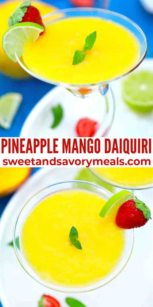 easy pineapple mango daiquiri pin