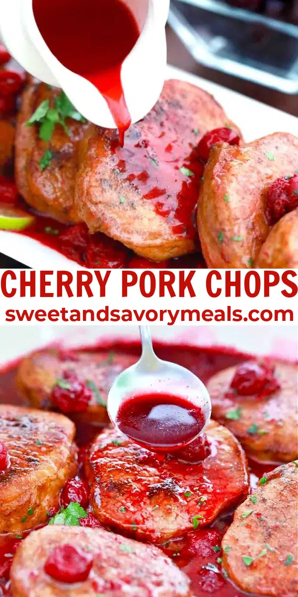 easy cherry pork chops pin