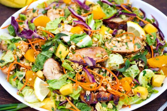 mixed asian chicken salad