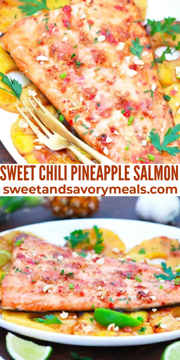 easy sweet chili pineapple salmon pin