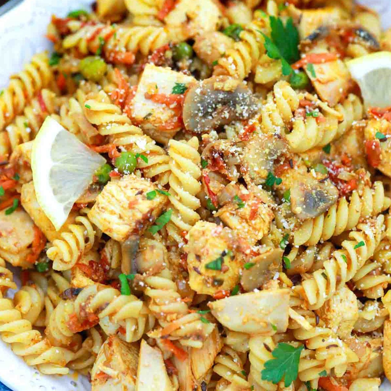 Indian Curry Pasta Salad Recipe - Sweet and Savory Meals