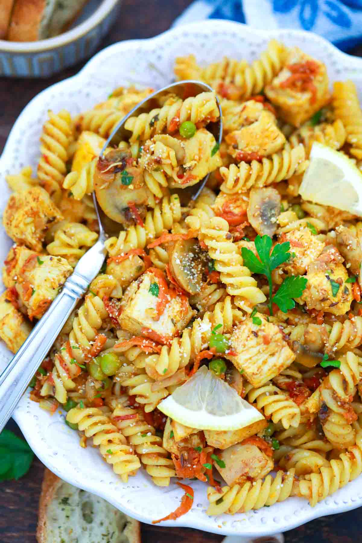 Indian Curry Pasta Salad Recipe Video Sweet And Savory Meals