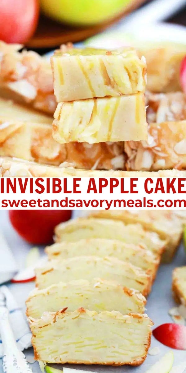 invisible apple cake pin